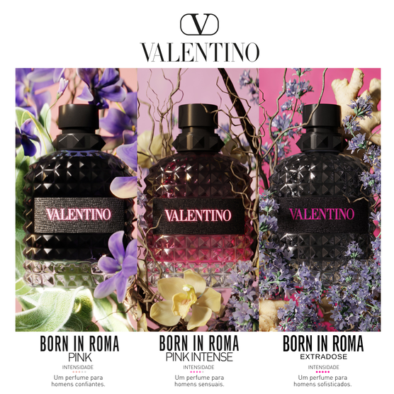 PERFUME MASCULINO VALENTINO BORN IN ROMA UOMO EXTRADOSE EAU DE PARFUM 100ML